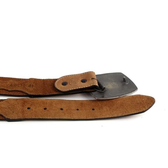 Silver Creek TAN BROWN GENUINE LEATHER 1 3/8"Wd CASUAL DRESS MEN'S BELT 40 (t74 - Picture 14 of 14